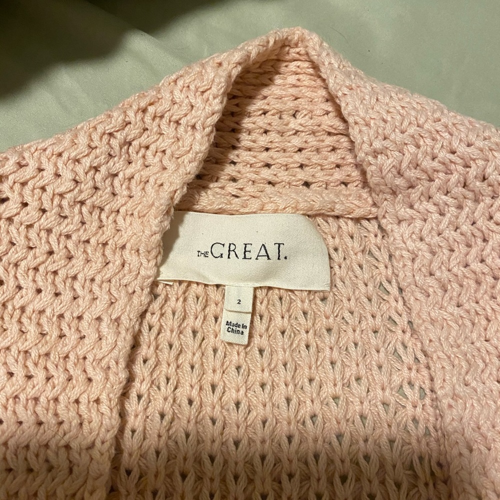 Barely Worn! "Montana" Cropped Cardigan by THE GREAT. - Picture 3 of 11